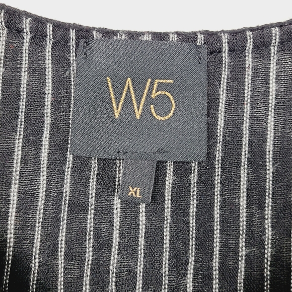 W5 Front Knot Short Sleeve Blouse XL - Picture 8 of 8